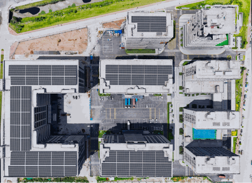 2.11 MWp rooftop PV plant in Huizhou using string inverters