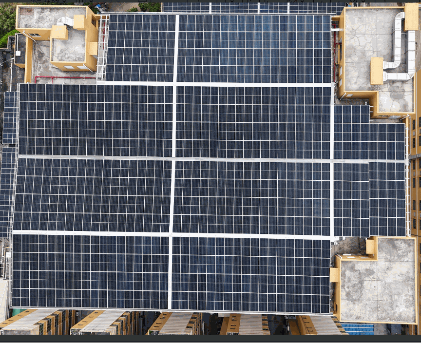 Étude de cas : Canopée solaire BIPV étanche 0,36 MWc · Dongguan, Chine