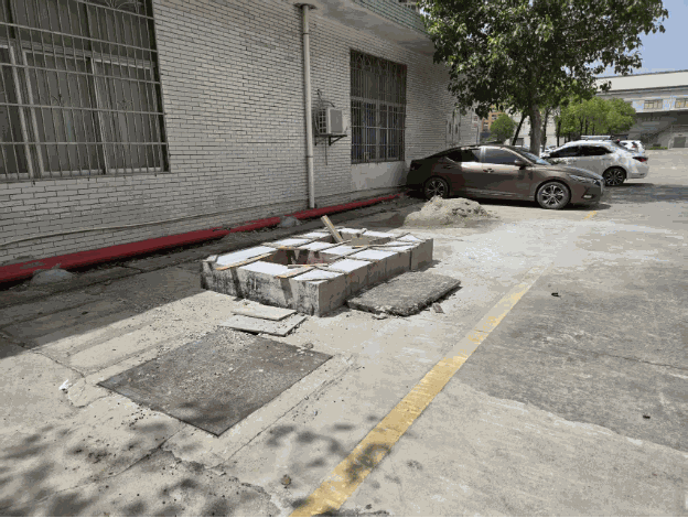 Foundation work — concrete pouring + embedded cable conduits